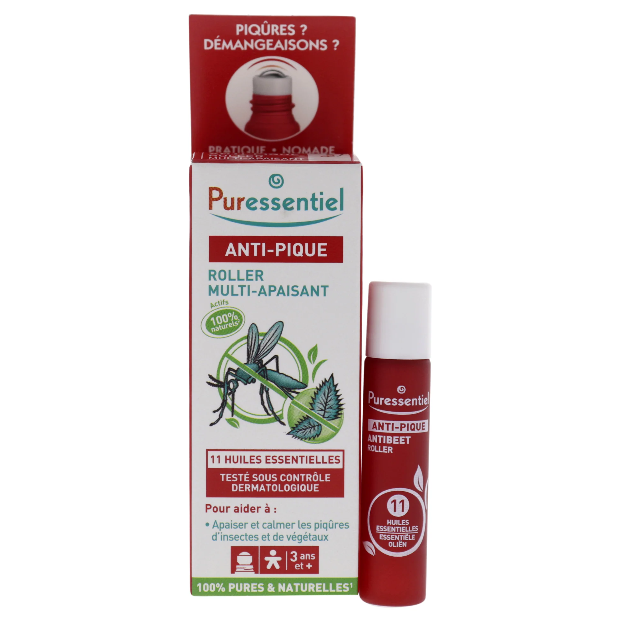 Anti-Sting Roller by Puressentiel for Unisex - 0.17 oz Repellent Rollon - Olabens