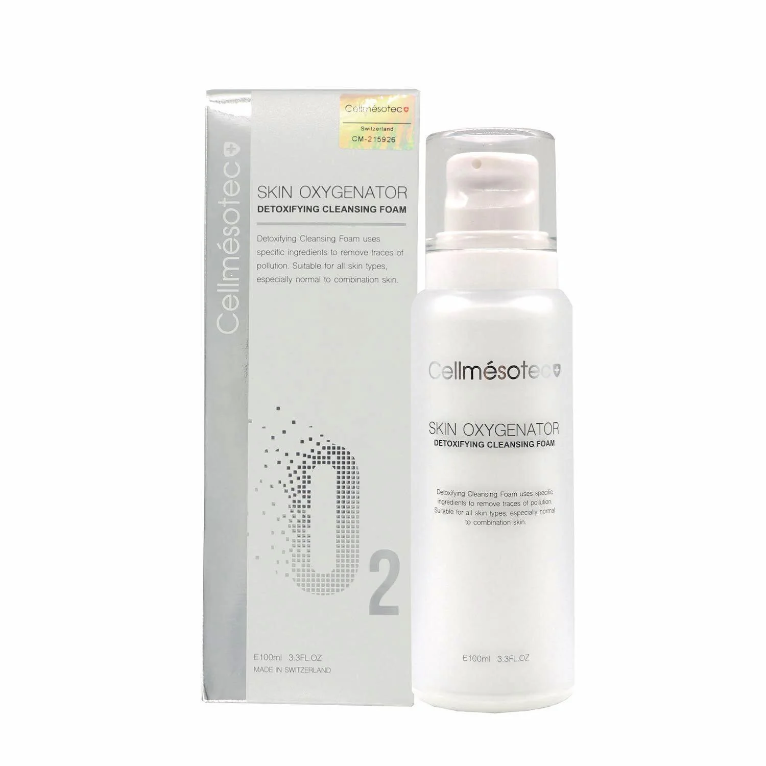 Cellmesotec Cellmesotec - Skin Oxygenator Detoxifying Cleansing Foam (Make Up Removing, Exfolianes, Pore Minimizing) (e100ml) CM008  Fixed Size - Olabens