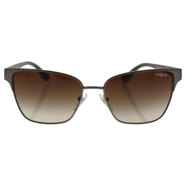 Vogue VO3983S 548-S-13 - Matte Brushed Gunmetal-Brown Gradient by Vogue for Women - 58-17-140 mm Sunglasses - Olabens