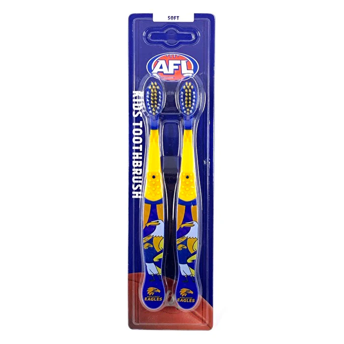 Afl Toothbrush West Coast Eagles 2 Pack - Olabens