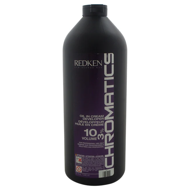Redken Chromatics Oil In Cream Developer - 10 Volume 3% by Redken for Unisex - 32 oz Cream - Olabens