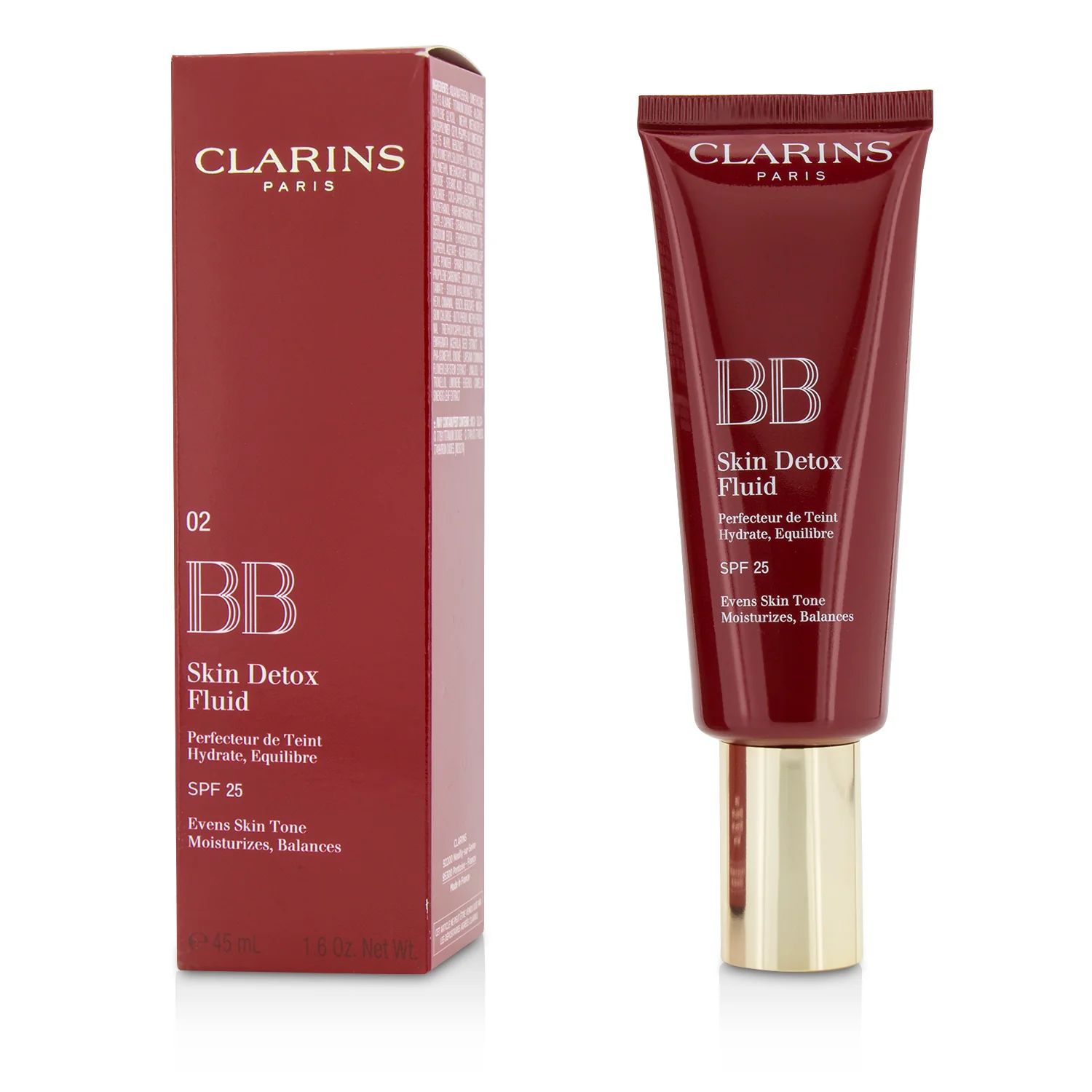 Clarins BB Skin Detox Fluid SPF 25 - #02 Medium  45ml/1.6oz - Olabens
