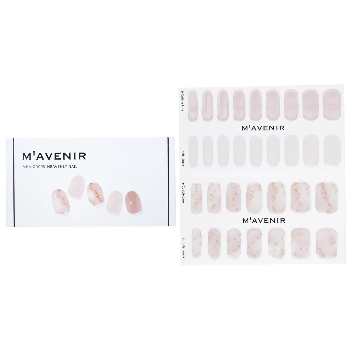 Mavenir Nail Sticker (Patterned) - # Heavenly Nail  32pcs - Olabens