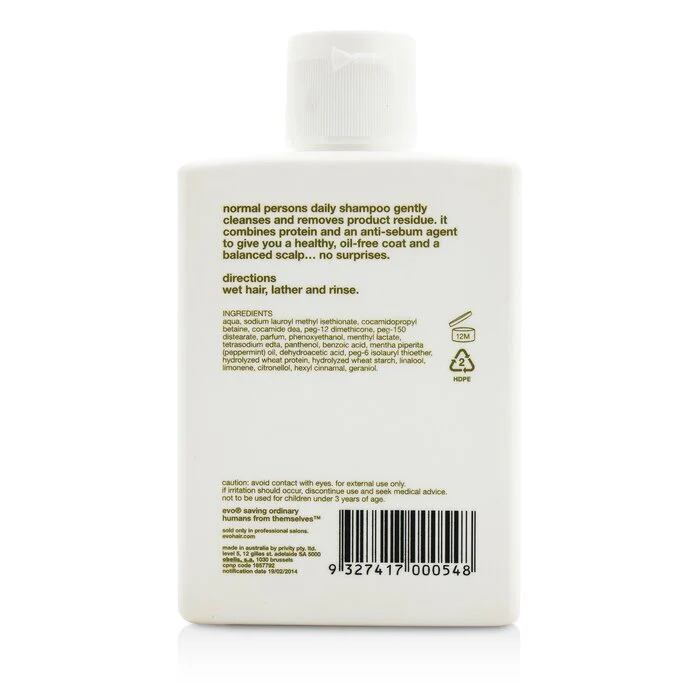 Evo Normal Persons Daily Shampoo 300ml/10.1oz - Olabens