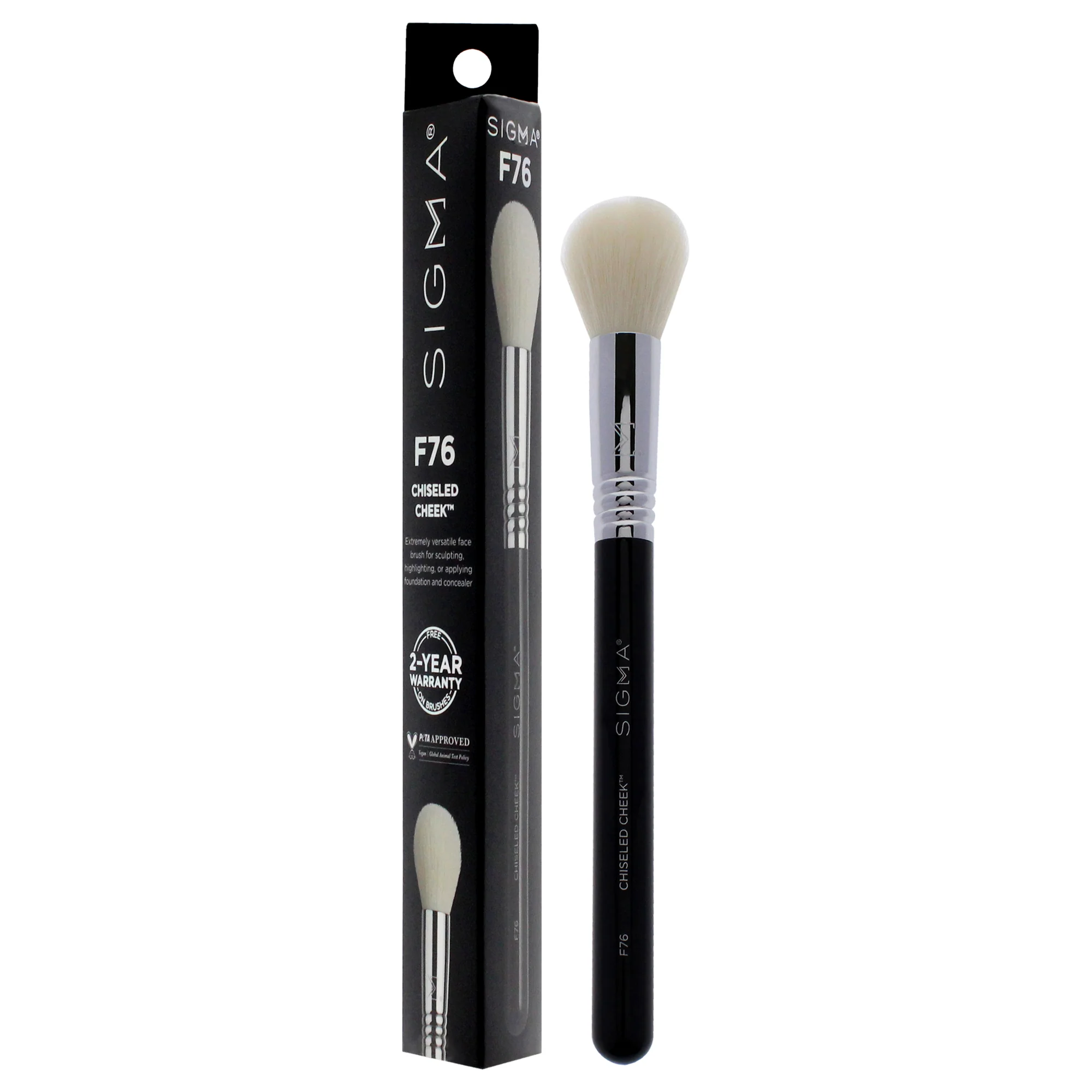 Chiseled Cheek Brush - F76 by SIGMA for Women - 1 Pc Brush - Olabens
