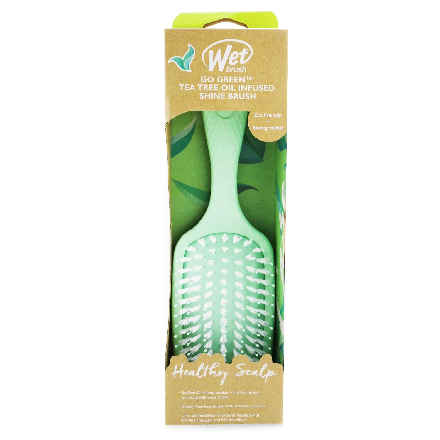 Wet Brush Go Green Oil Infused Shine Enhancer - # Tea Tree Oil  1pc - Olabens