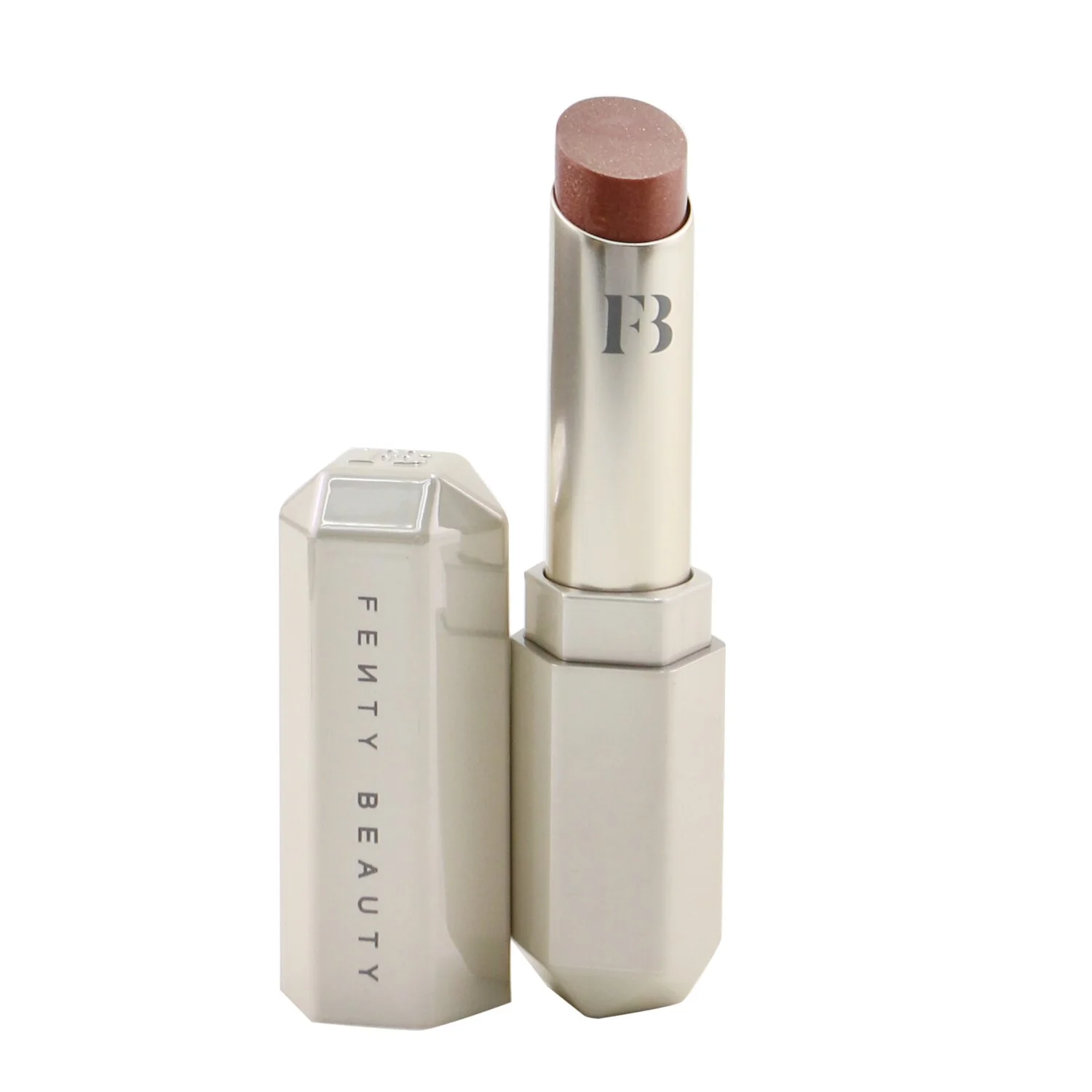 Fenty Beauty by Rihanna Slip Shine Sheer Shiny Lipstick - # 08 Cookies & Cocoa (Cocoa Berry)  2.8g/0.098oz - Olabens