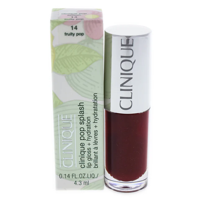 Clinique Pop Splash Lip Gloss - 14 Fruity Pop by Clinique for Women - 0.14 oz Lip Gloss - Olabens