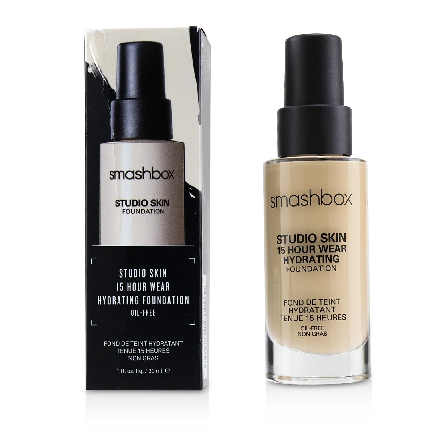 Smashbox Studio Skin 15 Hour Wear Hydrating Foundation - # 0.2 (Very Fair With Warm, Peachy Undertone)  30ml/1oz - Olabens