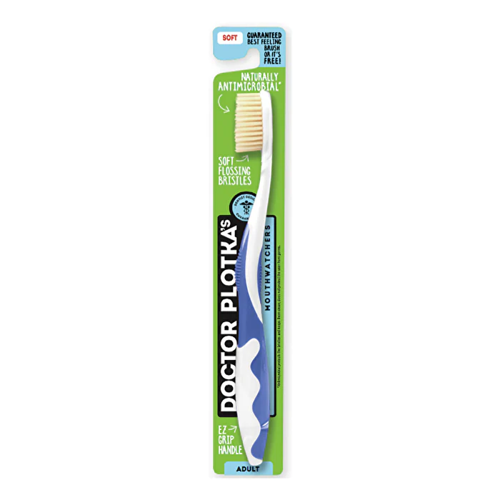 Dr Plotka's Doctor Plotka's Mouthwatchers Toothbrush Adult Soft Blue - Olabens