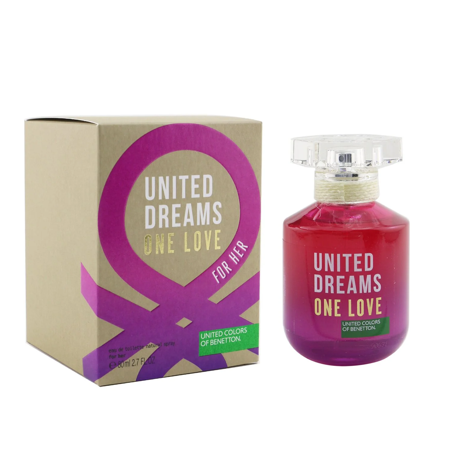 Benetton United Dreams One Love Eau De Toilette Spray (2019 Edition)  80ml/2.7oz - Olabens