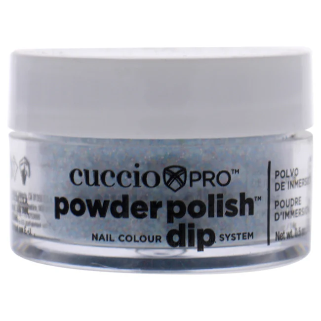 Cuccio Pro Powder Polish Nail Colour Dip System - Light Blue Glitter by Cuccio for Women - 0.5 oz Nail Powder - Olabens