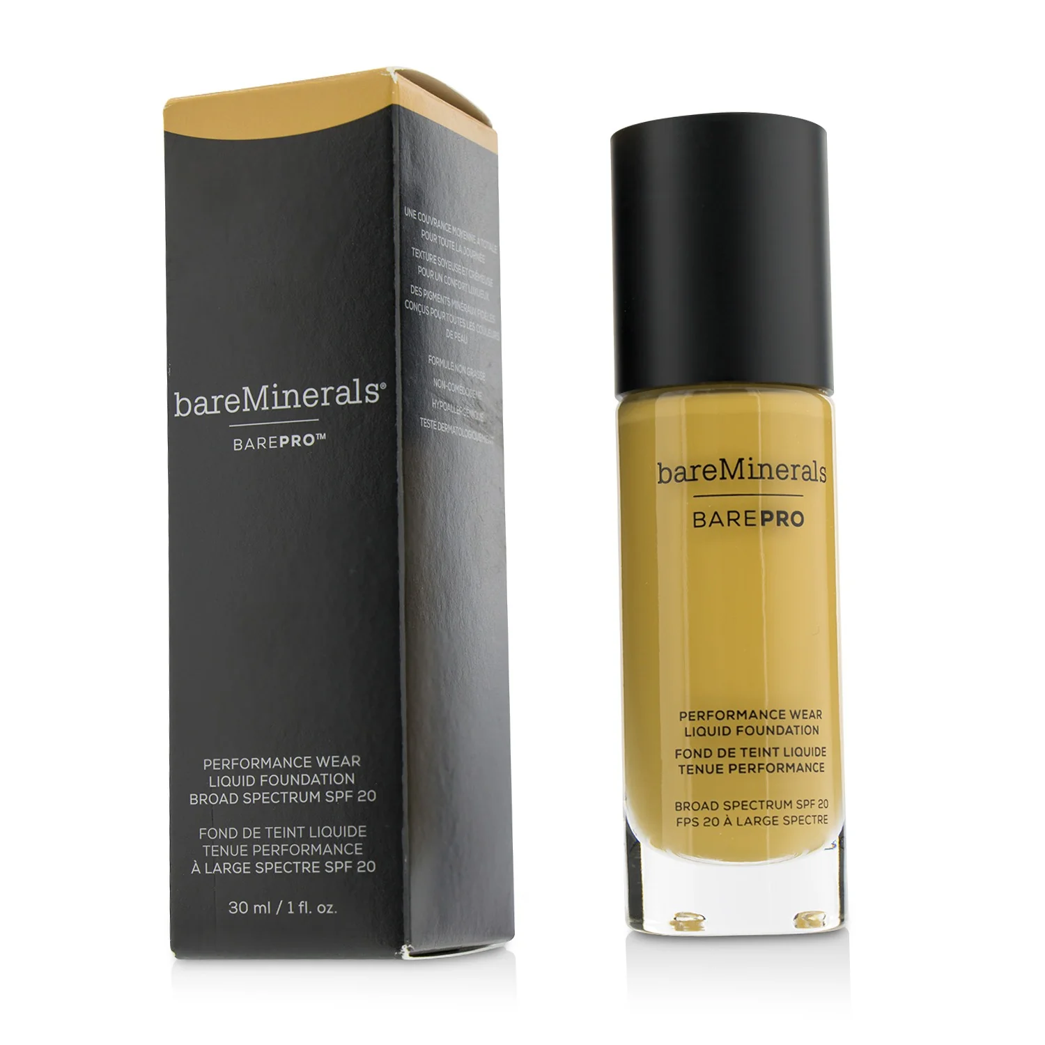 BareMinerals BarePro Performance Wear Liquid Foundation SPF20 - # 19 Toffee  30ml/1oz - Olabens