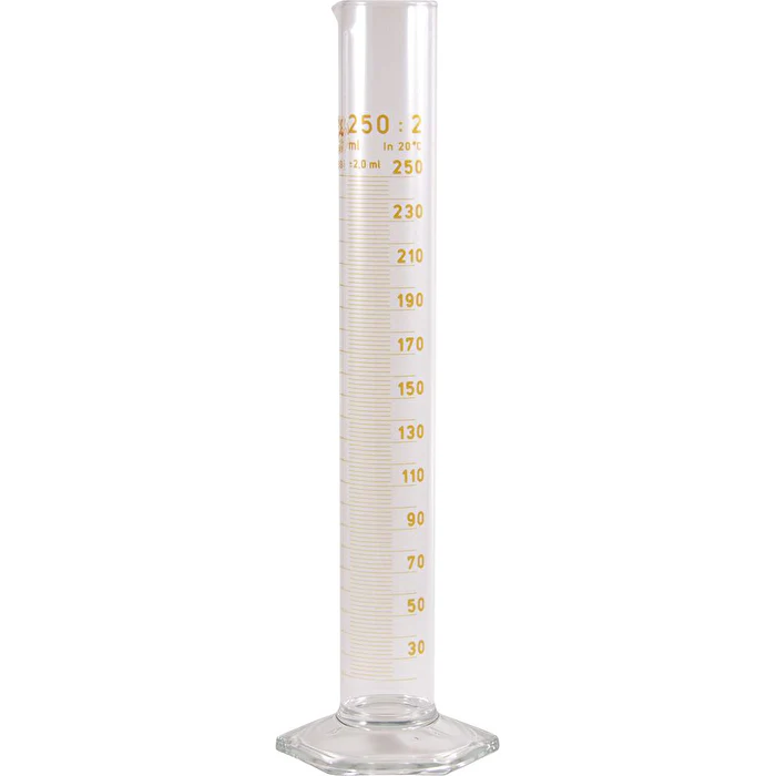 Dispensary & Clinic Items Measuring Cylinder Glass graduated 250ml - Olabens