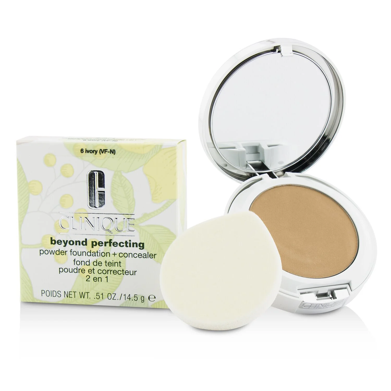 Clinique Beyond Perfecting Powder Foundation + Corrector - # 09 Neutral (MF-N) (Unboxed)  14.5g/0.51oz - Olabens