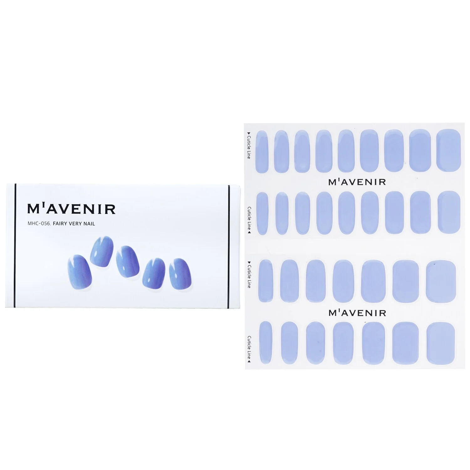 Mavenir Nail Sticker (Purple) - # Fairy Very Nail  32pcs - Olabens