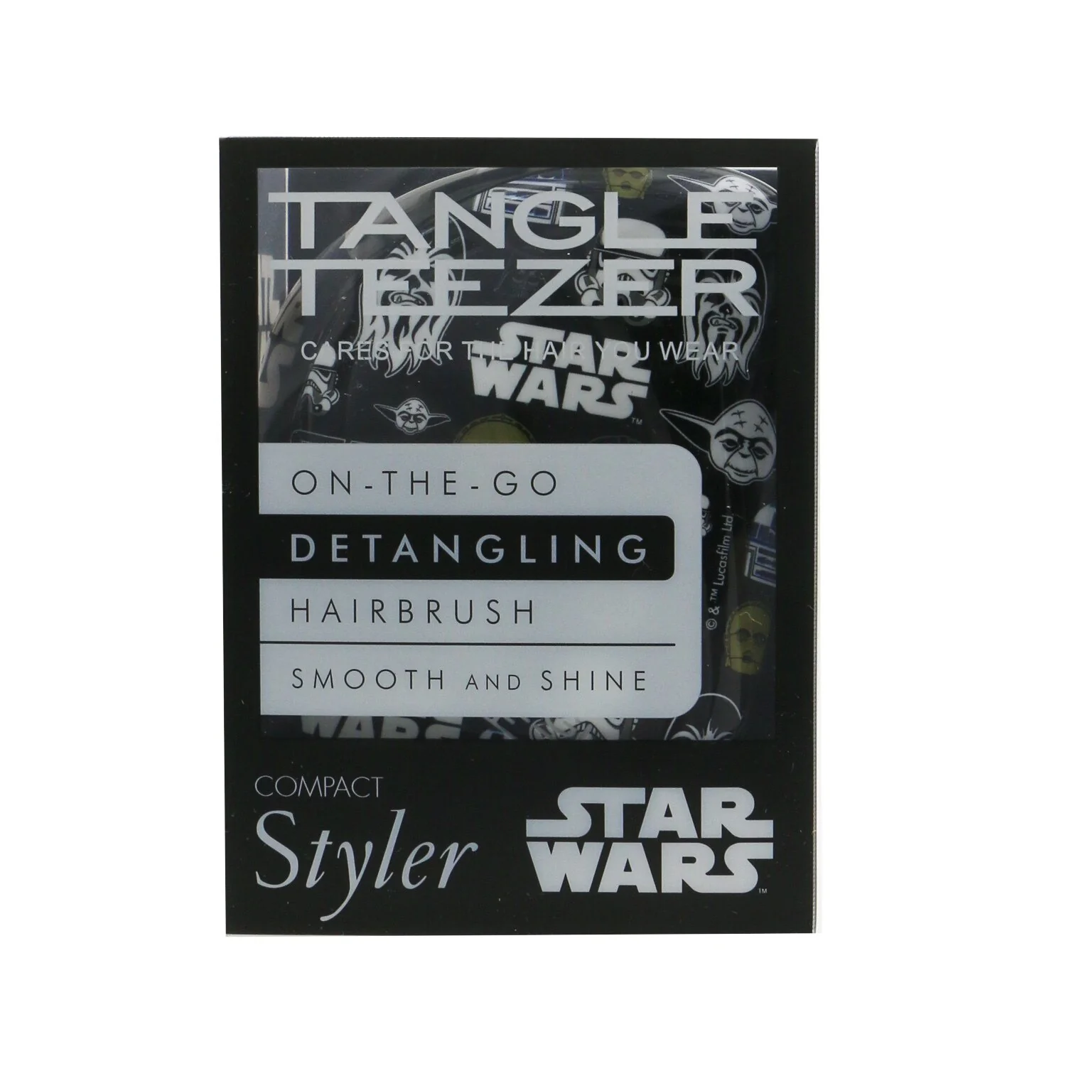 Tangle Teezer Compact Styler On-The-Go Detangling Hair Brush - # Star Wars Multi Character  1pc - Olabens