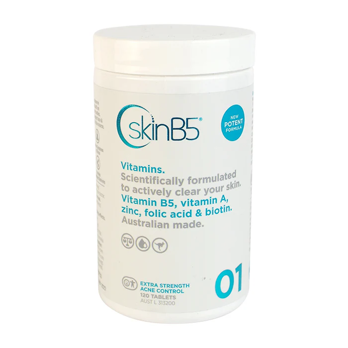 SkinB5 Extra Strength Acne Control Vitamins 120 Tablets - Olabens