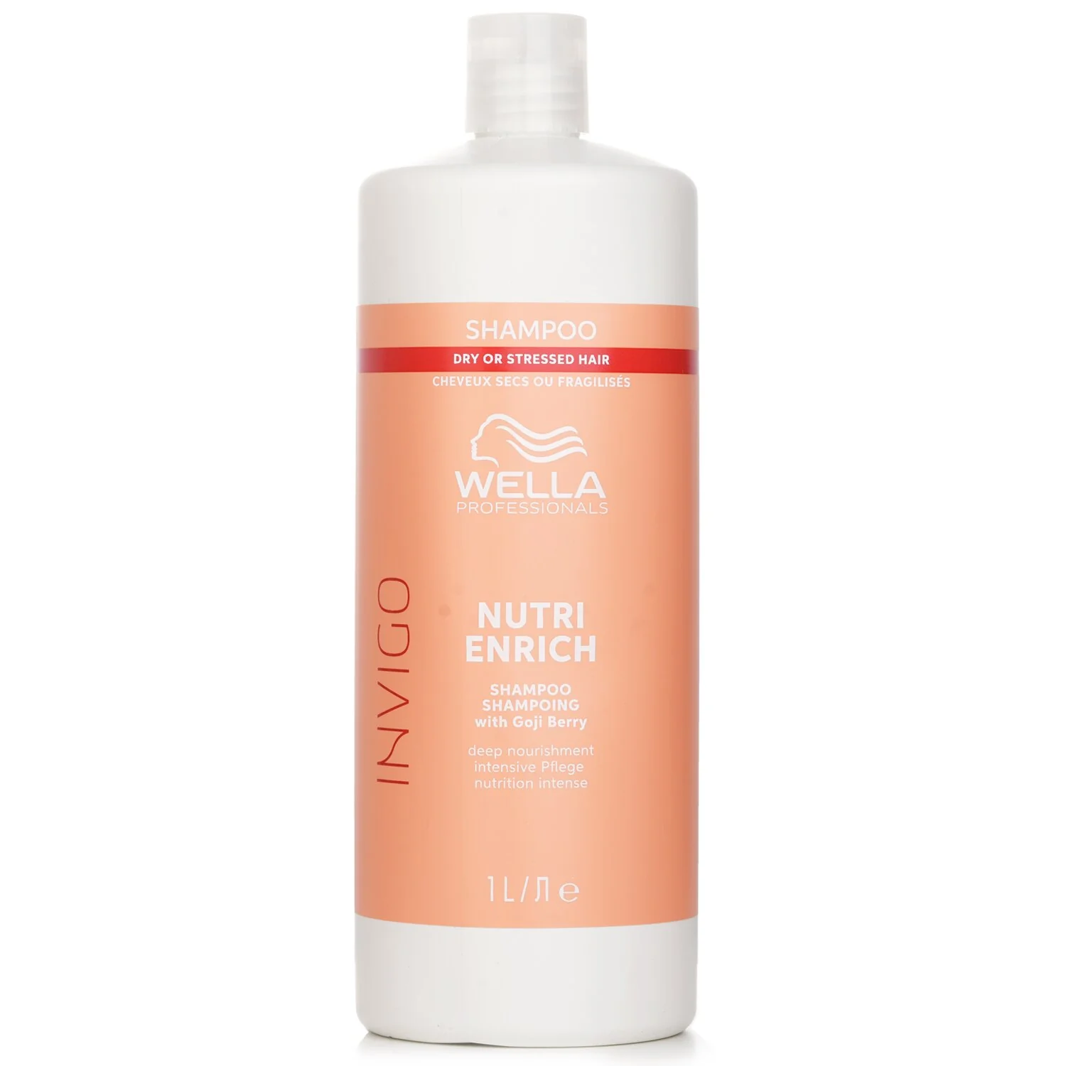 Wella Invigo Nutri Enrich Shampoo With Goji Berry Dry Or Stressed Hair  1000ml - Olabens