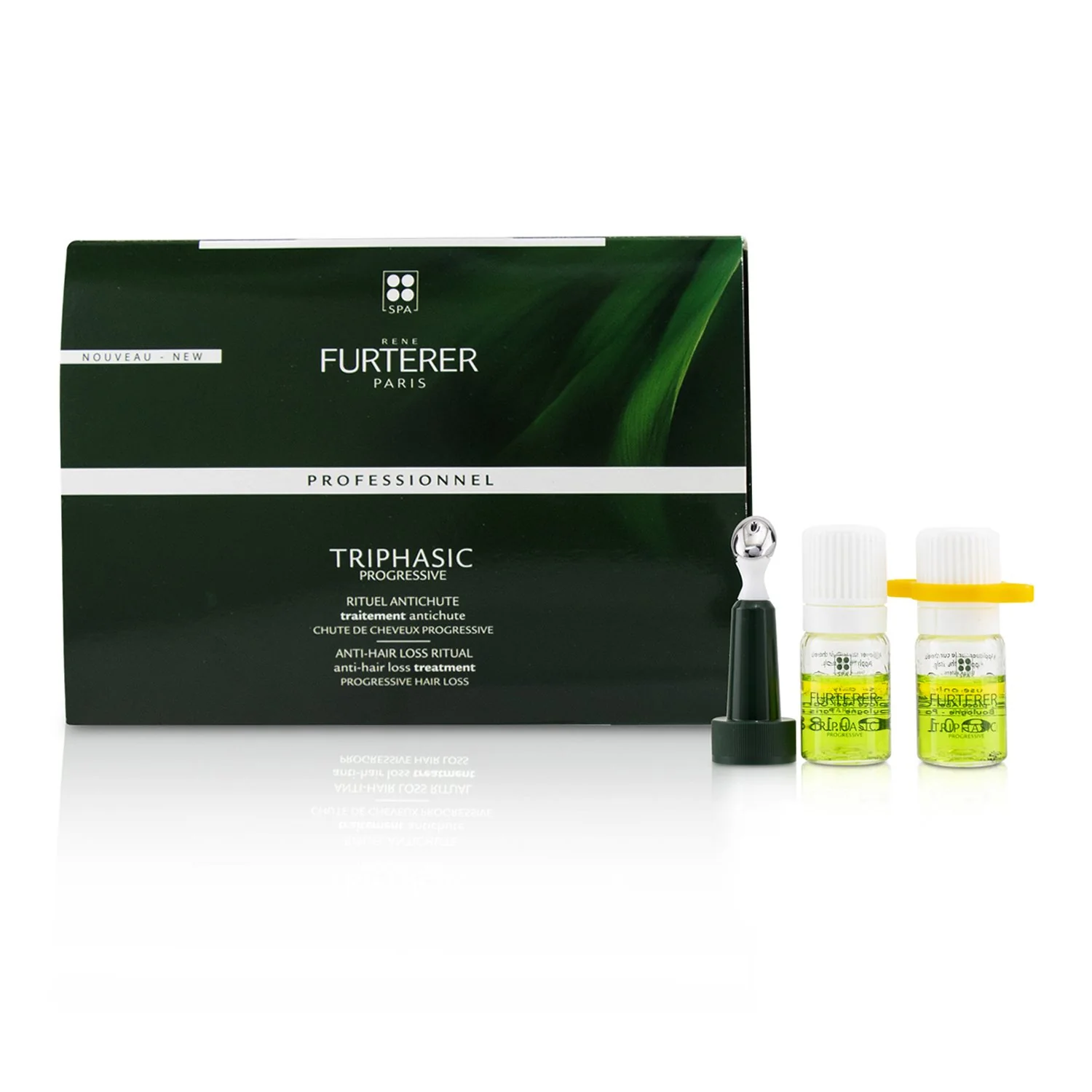 Rene Furterer Triphasic Progressive Anti-Hair Loss Ritual Anti-Hair Loss Treatment - Progressive Hair Loss (Salon Product)  16x5.5ml/0.18oz - Olabens