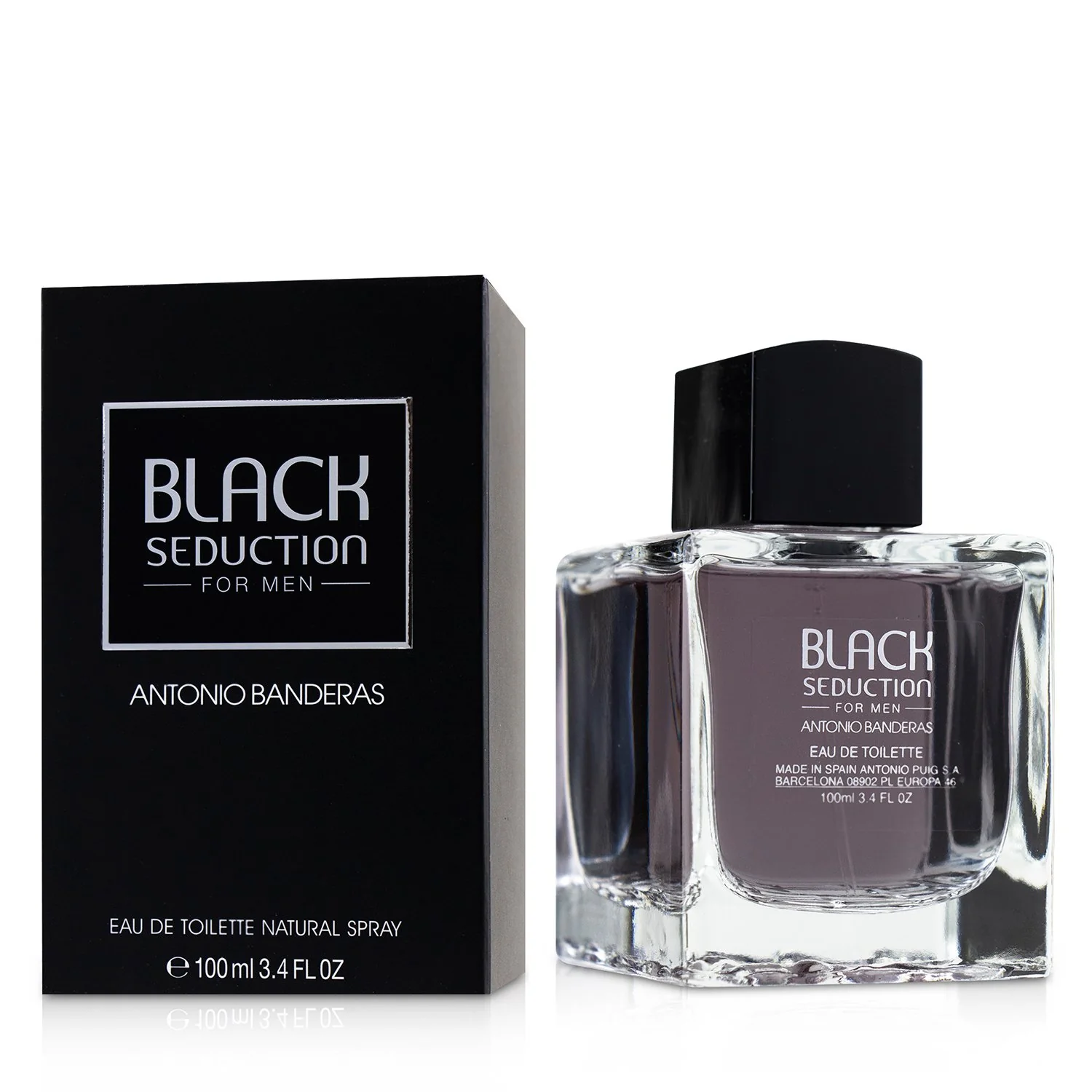 Antonio Banderas Seduction in Black (Black Seduction) Eau De Toilette Spray  200ml/6.8oz - Olabens