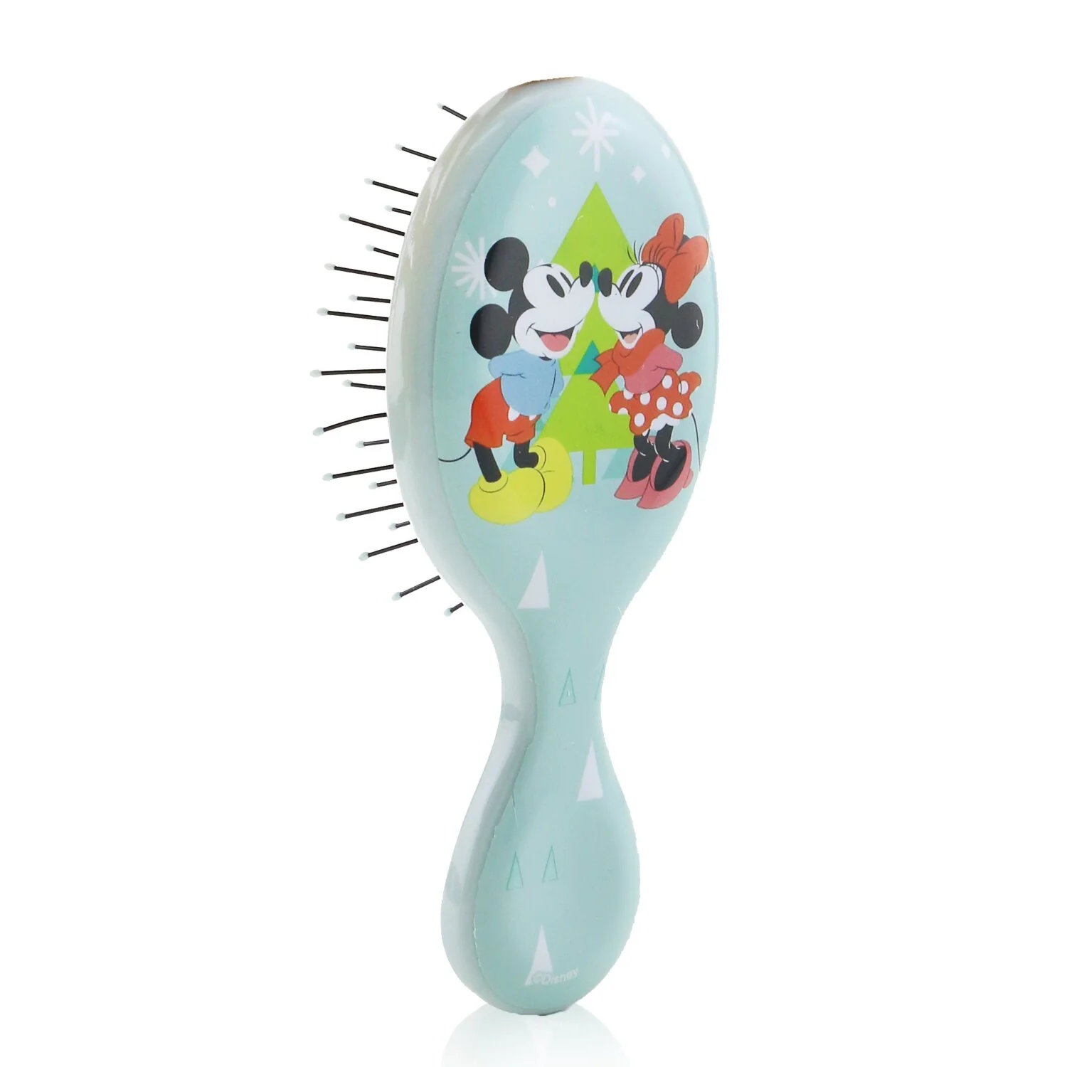 Wet Brush Mini Detangler Disney Classics - # Mickey & Minnie Holiday Magic White (Limited Edition) - Olabens