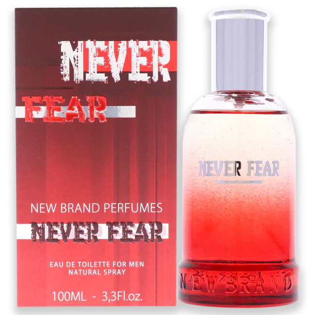 Never Fear by New Brand for Men - 3.3 oz EDT Spray - Olabens