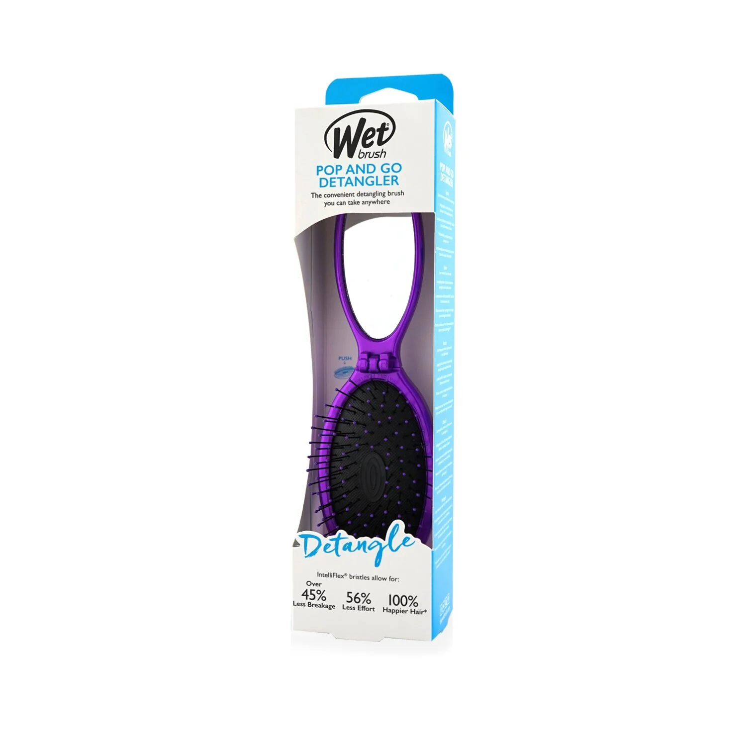 Wet Brush Pop and Go Detangler Metallic - # Purple  1pc - Olabens
