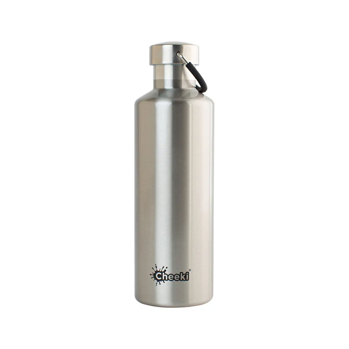 Cheeki Insulated Bottle Classic Silver 600ml - Olabens