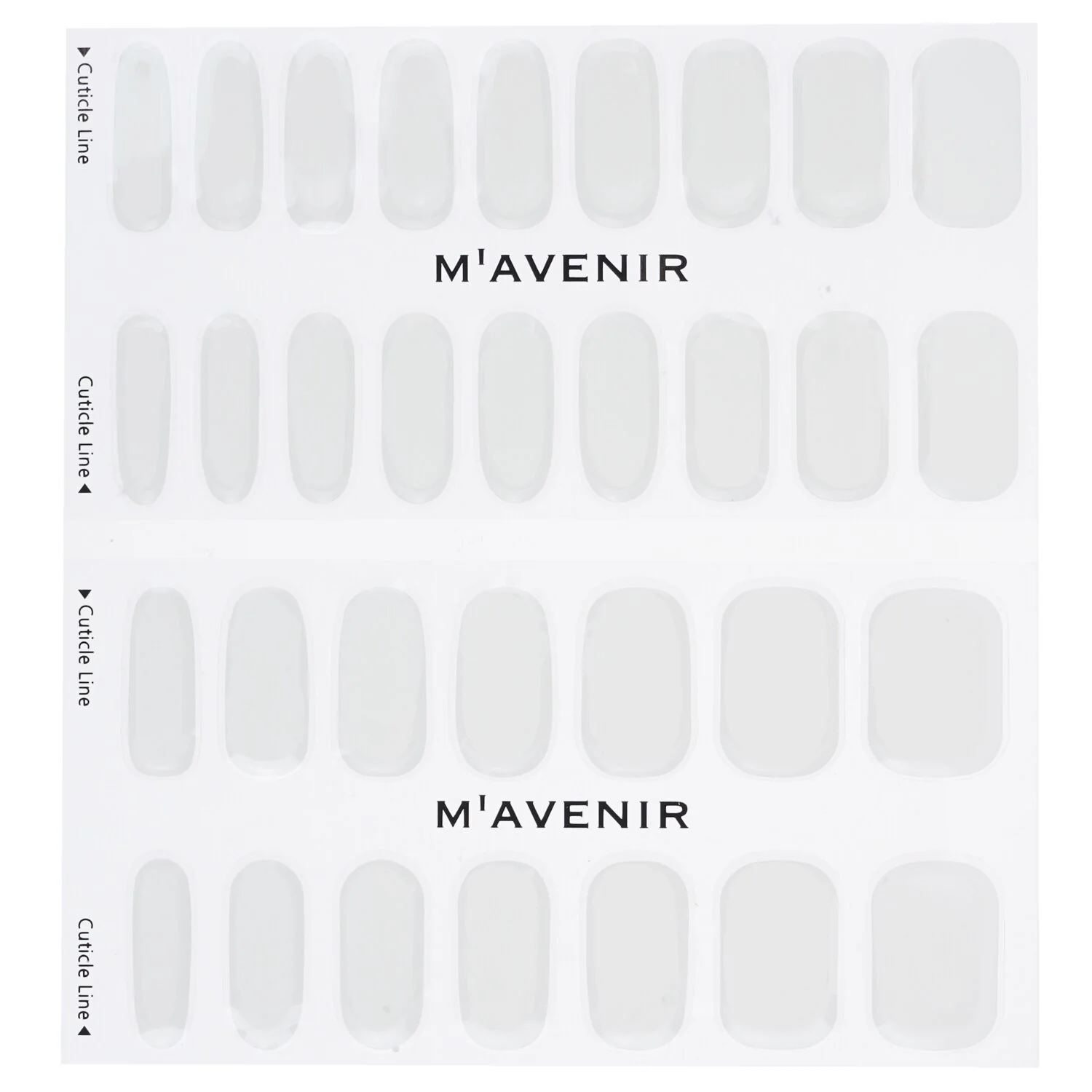 Mavenir Nail Sticker (White) - # Modernie Nail  32pcs - Olabens