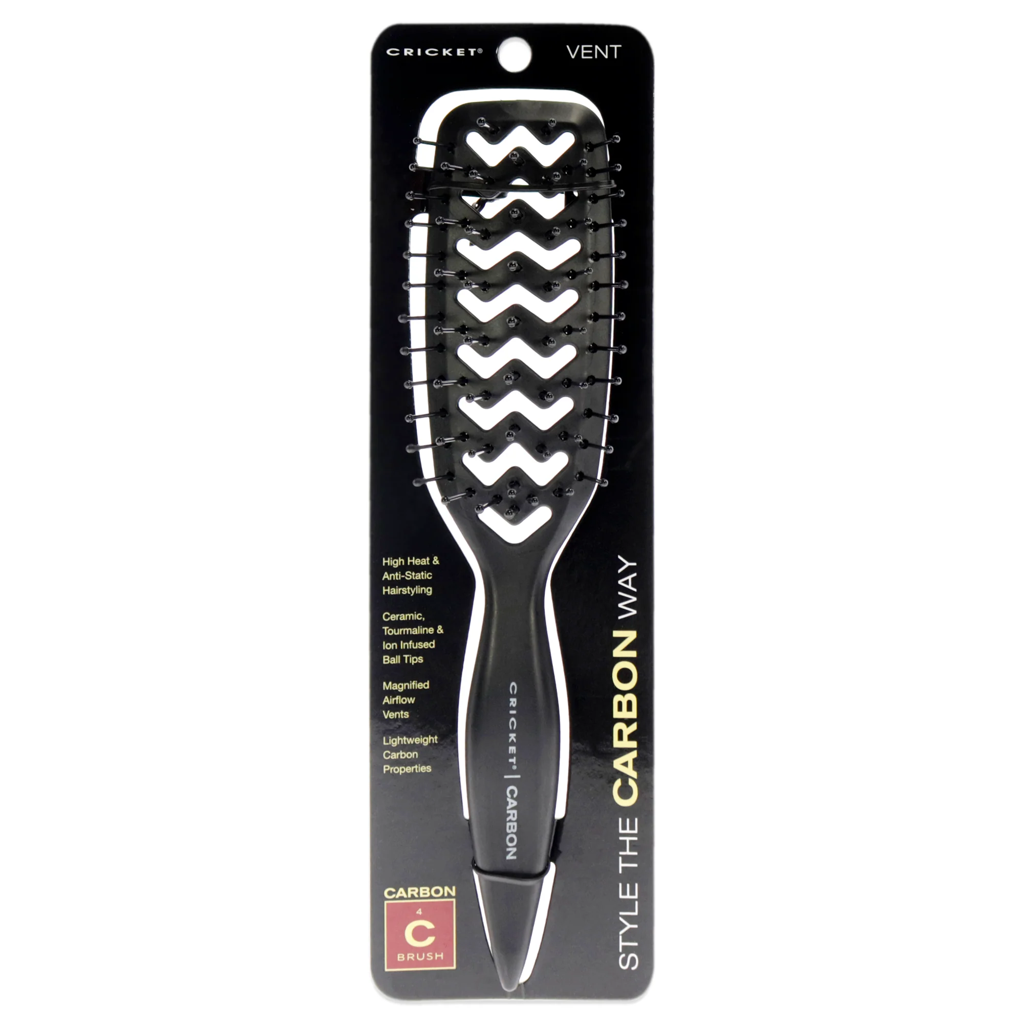 Style The Carbon Way Vent by Cricket for Unisex - 1 Pc Hair Brush - Olabens