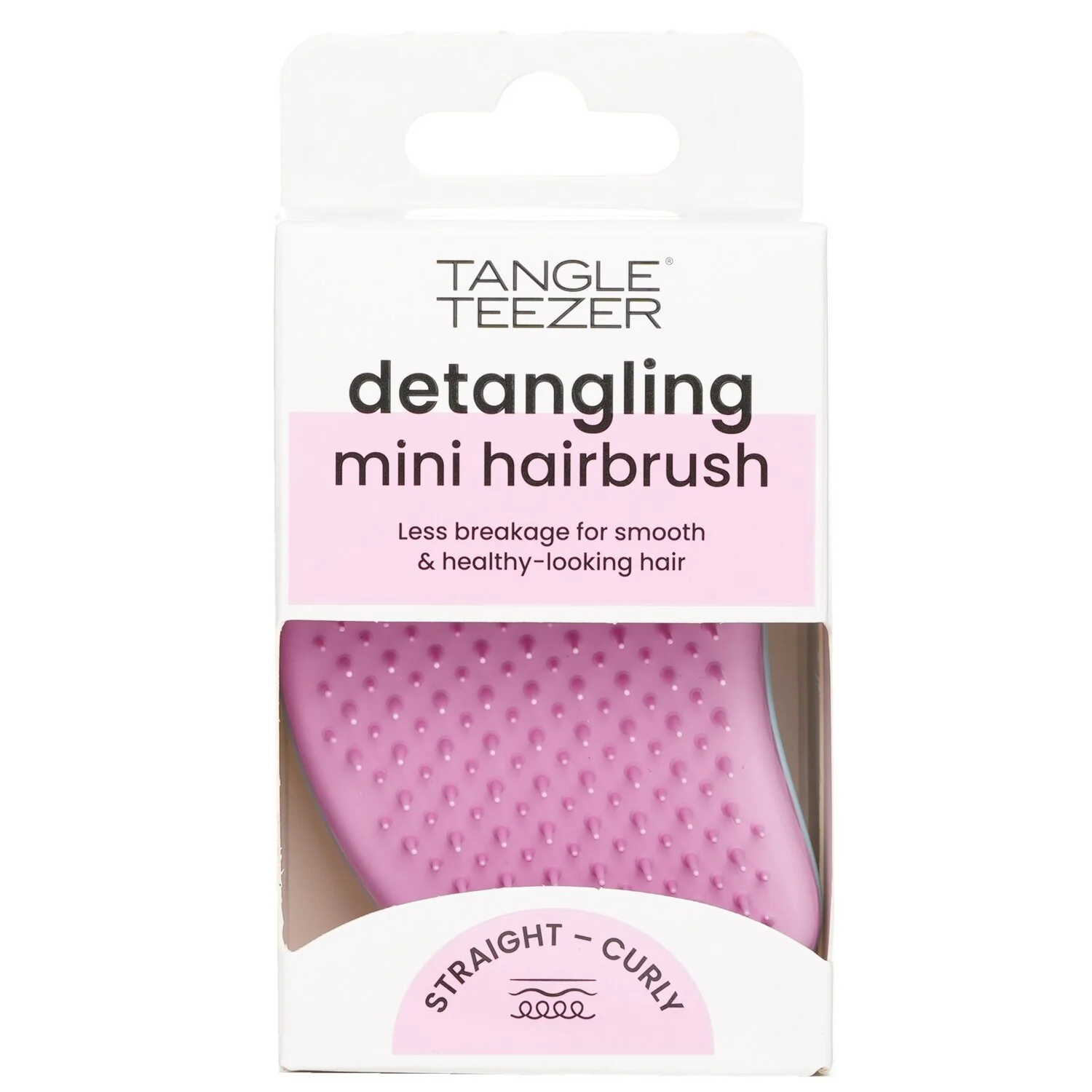 Tangle Teezer The Original Mini Detangling Hairbrush - # Marine Teal And Rosebud  1pc - Olabens