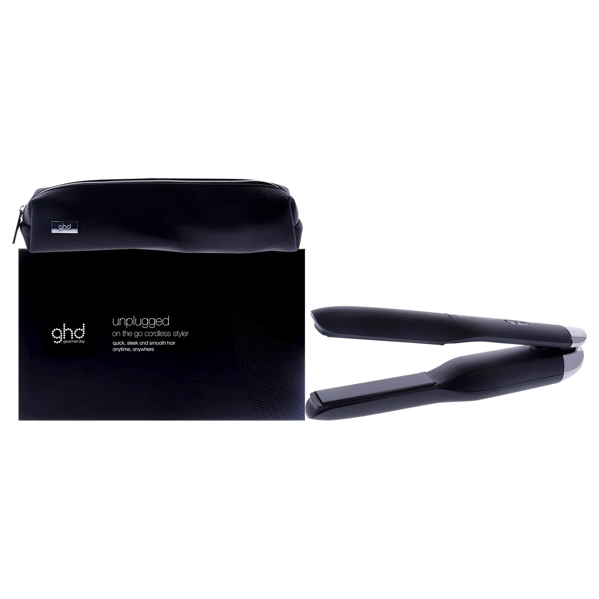 GHD Unplugged Cordless Styler - Black by GHD for Unisex - 1 Inch Flat Iron - Olabens