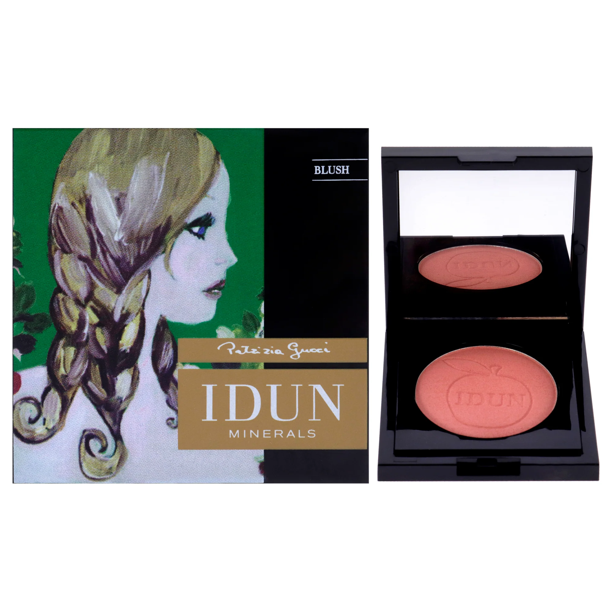 Pressed Mineral Blush - 011 Smultron by Idun Minerals for Women - 0.18 oz Blush - Olabens