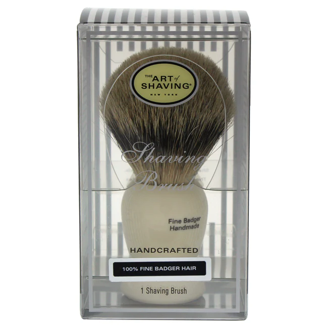 The Art Of Shaving Fine Badger Shaving Brush - Ivory by The Art Of Shaving for Women - 1 Pc Shaving Brush - Olabens