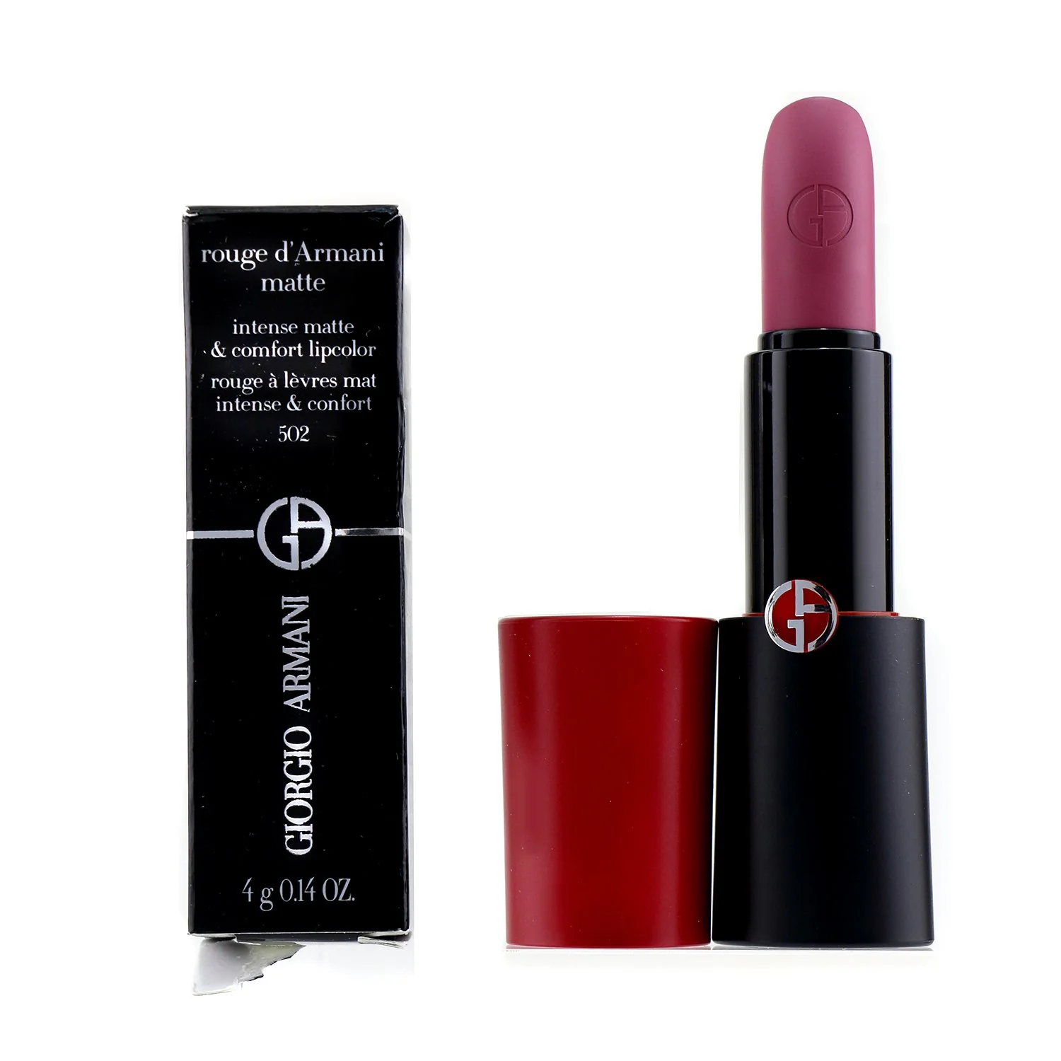 Giorgio Armani Rouge D'Armani Matte Intense Matte & Comfort Lipcolor - # 502 Kimono (Box Slightly Damaged)  4g/0.14oz - Olabens