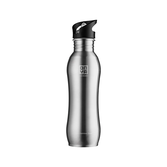 Onya For Life H2Onya Stainless Steel Bottle Brushed Steel (Medium) 750ml - Olabens
