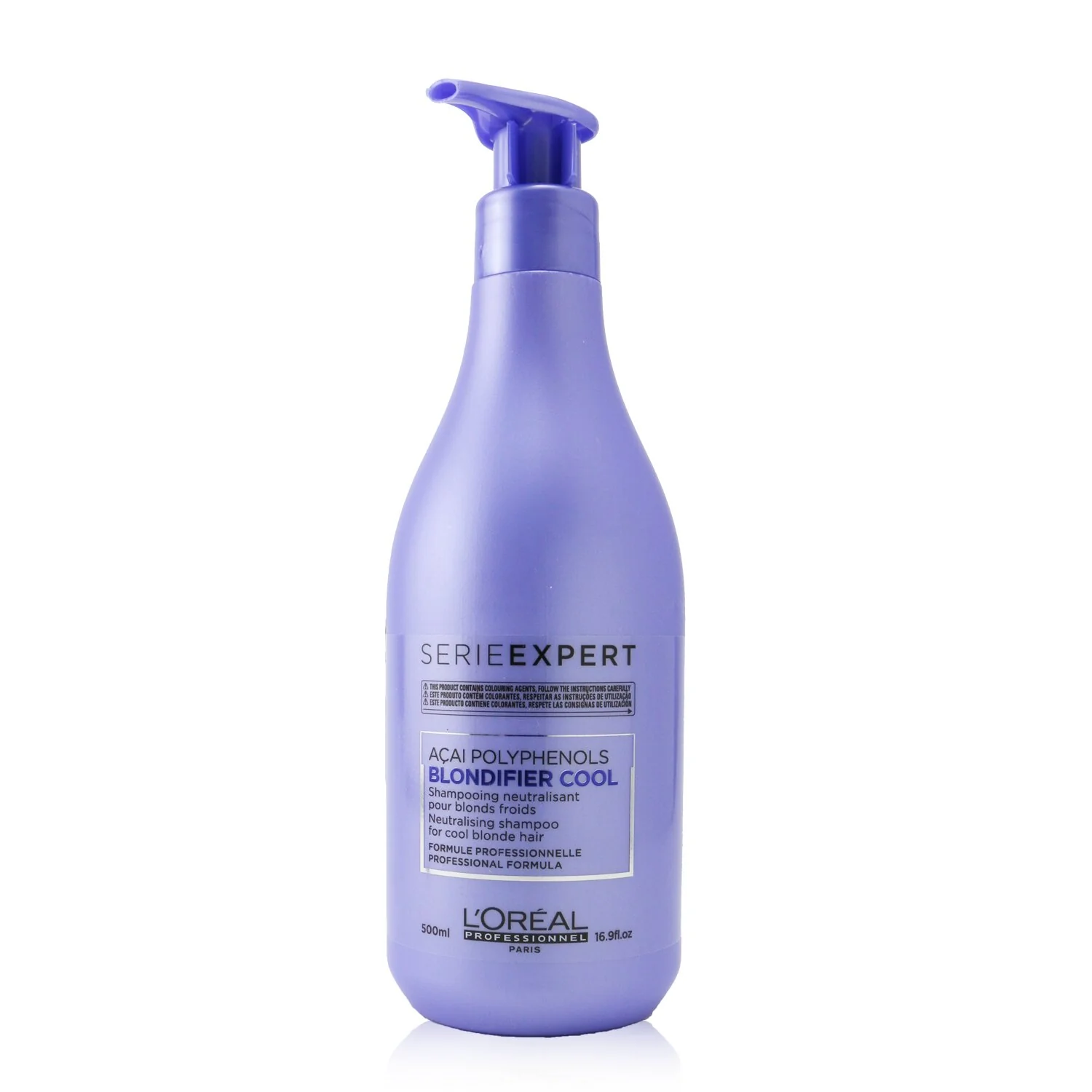 L'Oreal Professionnel Serie Expert - Blondifier Cool Acai Polyphenols Neutralising Shampoo (For Cool Blonde Hair)  500ml/16.9oz - Olabens