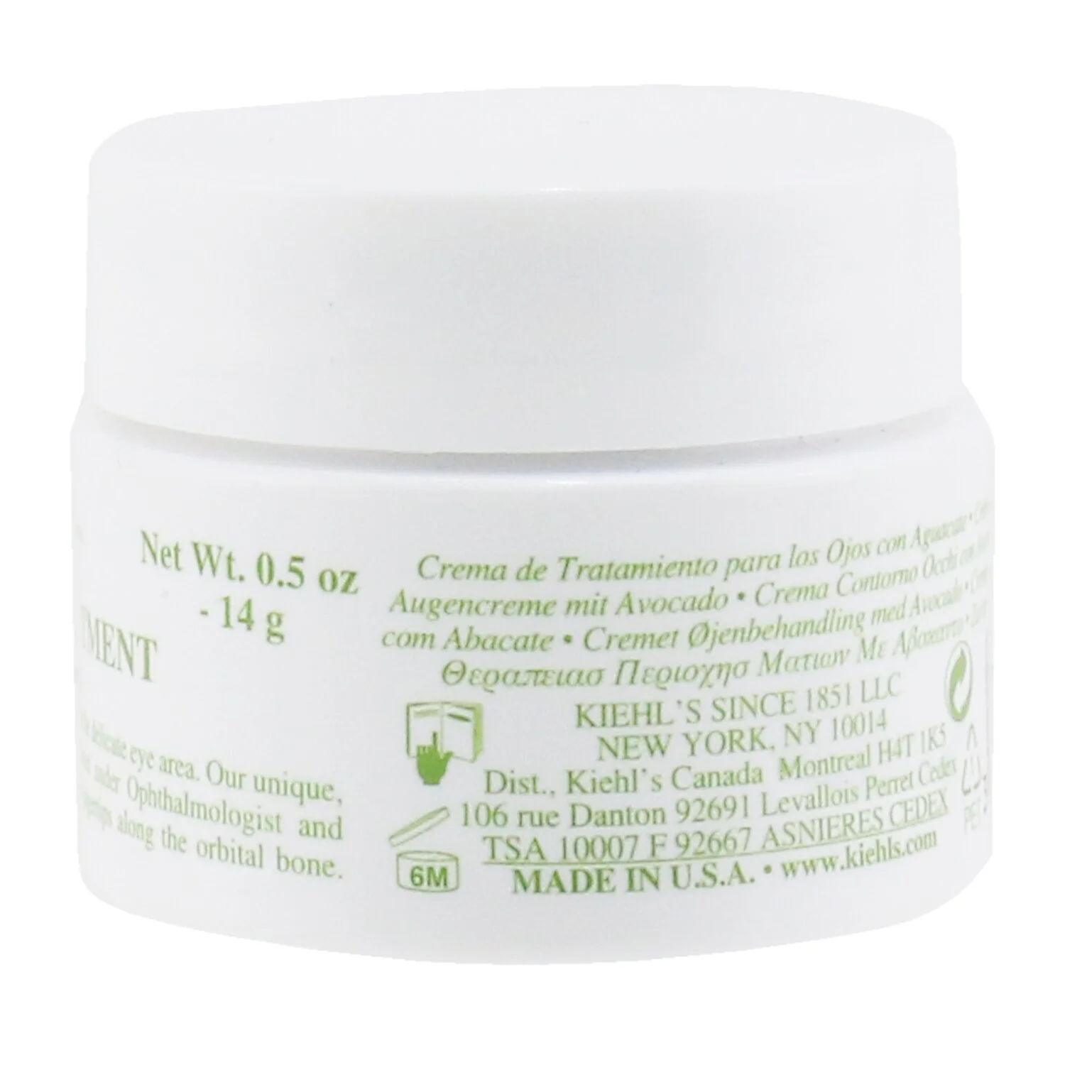 Kiehl's Creamy Eye Treatment with Avocado  14gl/0.5oz - Olabens