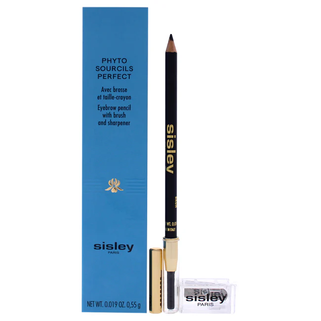 Phyto Sourcils Perfect Eyebrow Pencil With Brush and Sharpener - 03 Brun by Sisley for Women - 0.019 oz Eyebrow Pencil - Olabens