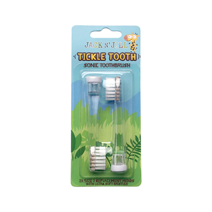 Jack N' Jill Tickle Tooth Sonic Toothbrush Replacement Heads x 2 Pack - Olabens