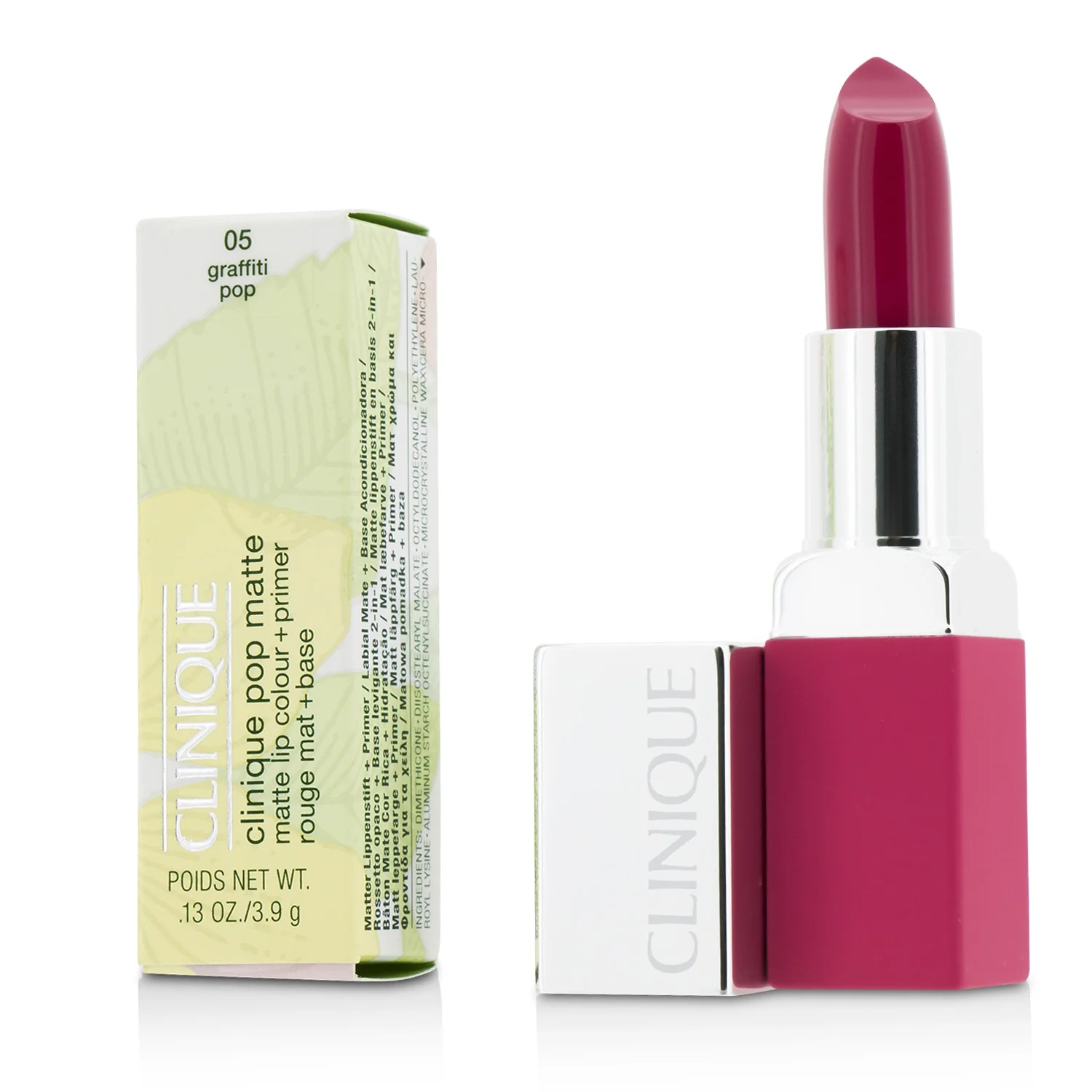 Clinique Pop Matte Lip Colour + Primer - # 05 Graffiti Pop  3.9g/0.13oz - Olabens
