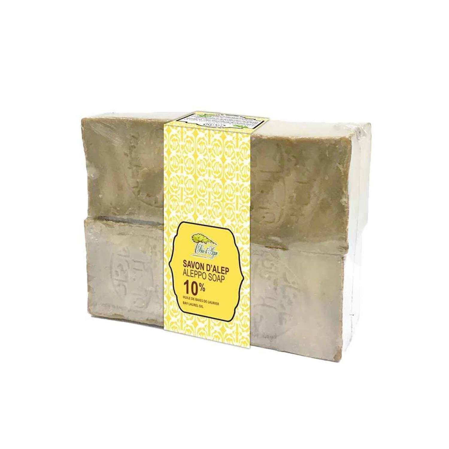 Bio d'Azur ?4pcs Best Price? Aleppo Handmade Soap- 10% Laurel Oil  Fixed Size - Olabens