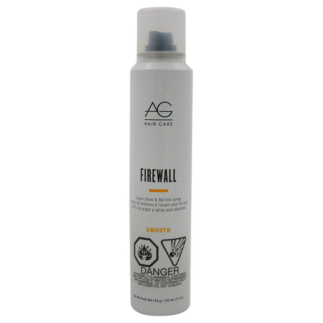 AG Hair Cosmetics Firewall Argan Flat Iron Spray by AG Hair Cosmetics for Unisex - 5 oz Hairspray - Olabens