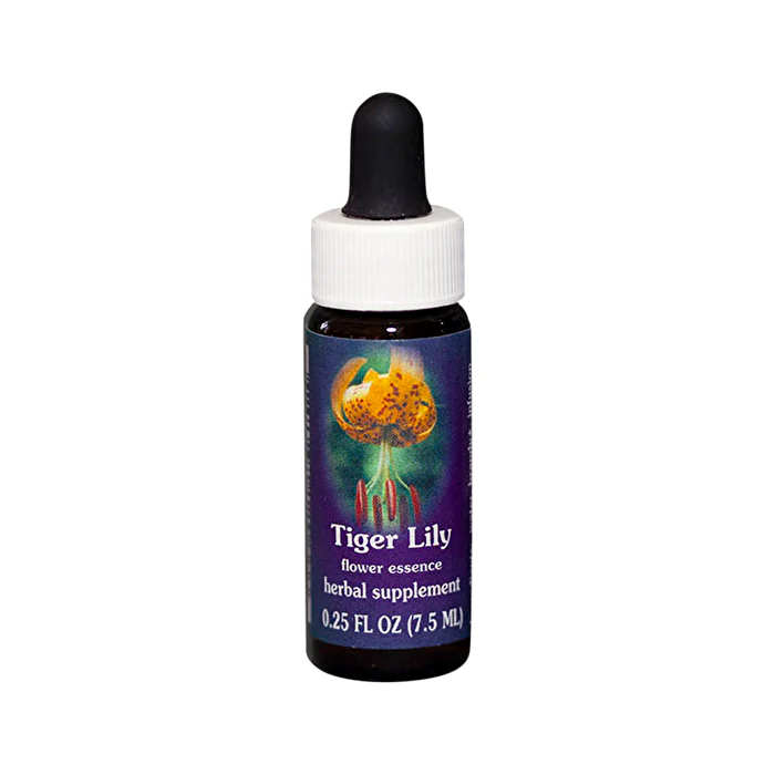 Fes Flower Essences FES Organic Quintessentials Flower Essence Tiger Lily 7.5ml - Olabens