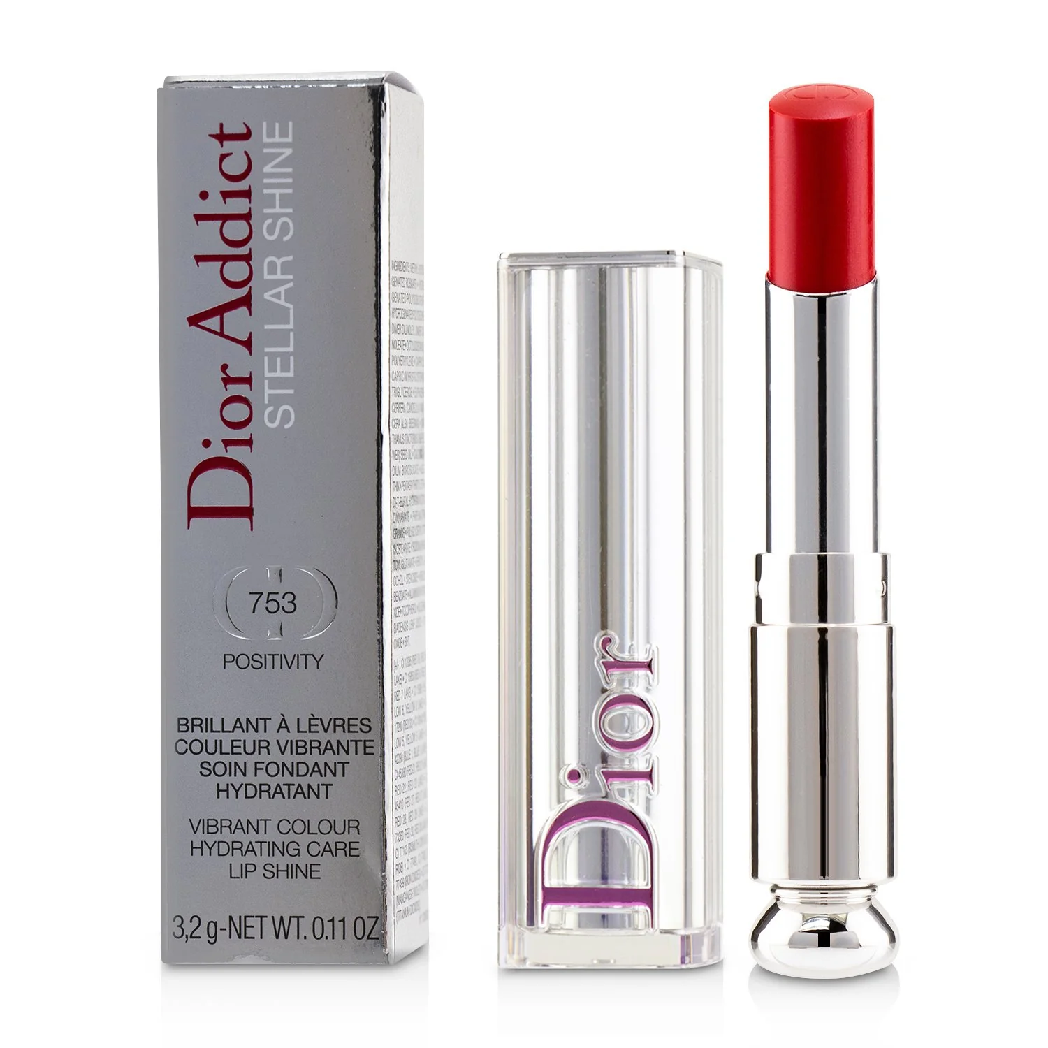 Christian Dior Dior Addict Stellar Shine Lipstick - # 859 Diorinfinity (Red)  3.2g/0.11oz - Olabens