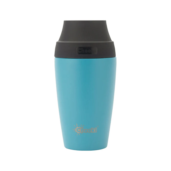 Cheeki Insulated Coffee Mug Aqua 350ml - Olabens