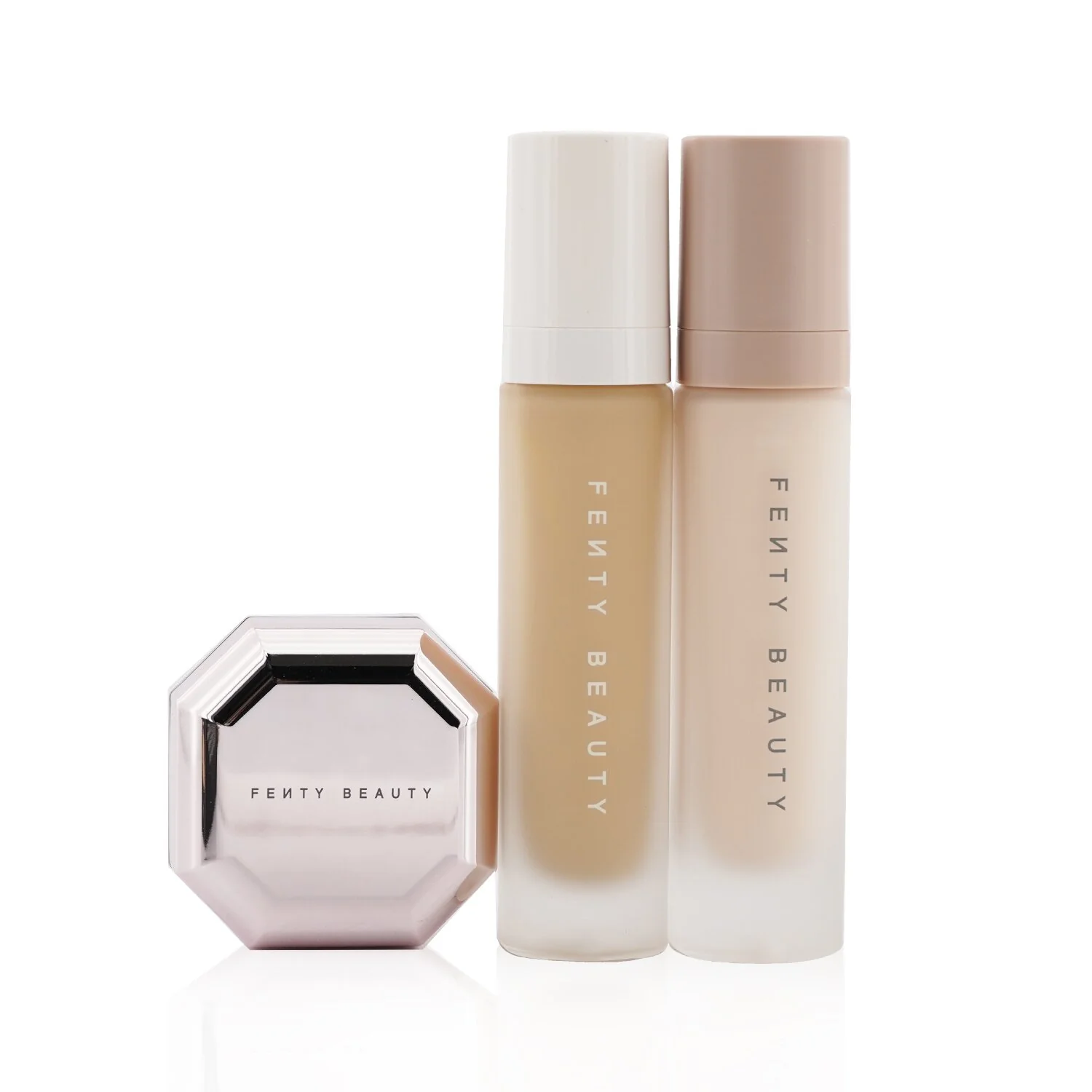 Fenty Beauty by Rihanna Pro Filt'R Soft Matte Complexion Kit: Foundation 32ml + Primer 32ml + Instant Retouch Setting Powder 7.8g - #120  3pcs - Olabens