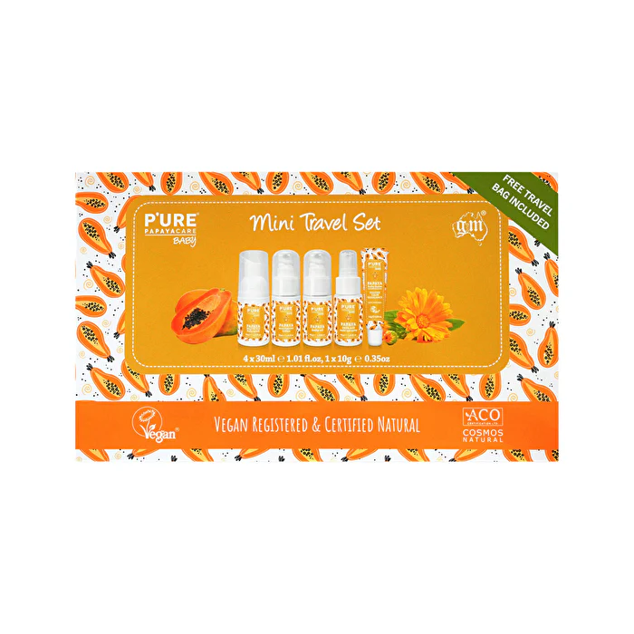 P'ure Papayacare Baby Travel Set Mini - Olabens