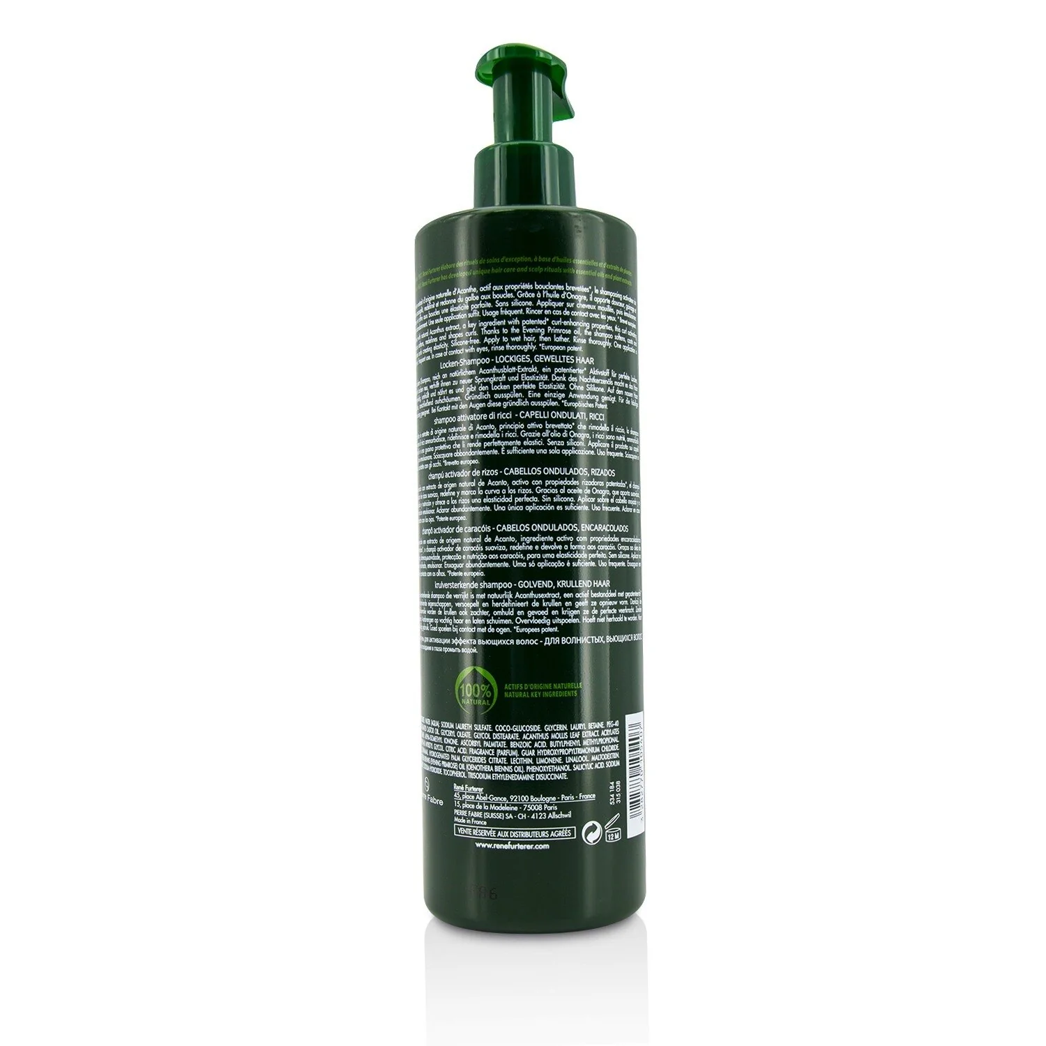 Rene Furterer Sublime Curl Curl Activating Shampoo - Wavy, Curly Hair (Salon Product)  600ml/20.29oz - Olabens